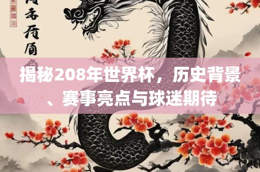揭秘208年世界杯，历史背景、赛事亮点与球迷期待