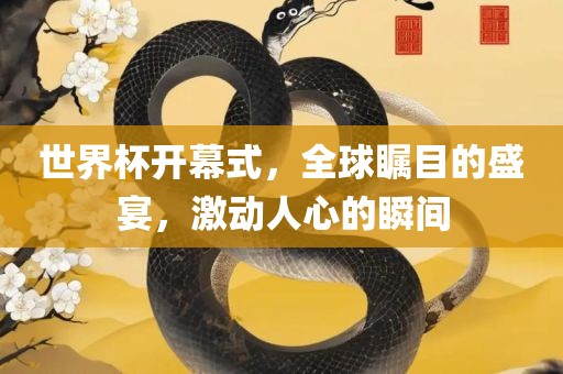 世界杯开幕式，全球瞩目的盛宴，激动人心的瞬间眉山市正发家政服务有限公司
