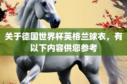 关于德国世界杯英格兰球衣，有以下内容供您参考