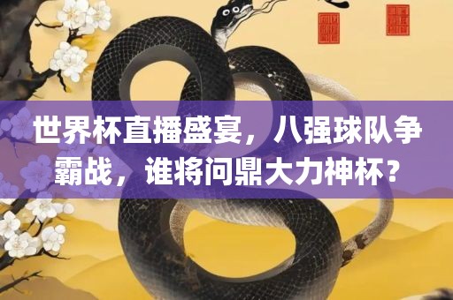 世界杯直播盛宴，八强球队争霸战，谁将问鼎大力神杯？