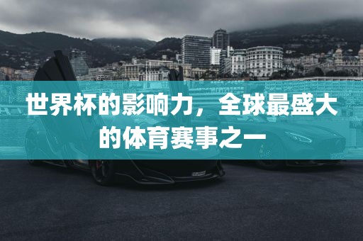 世界杯的影响力，全球最盛大的体育赛事之一