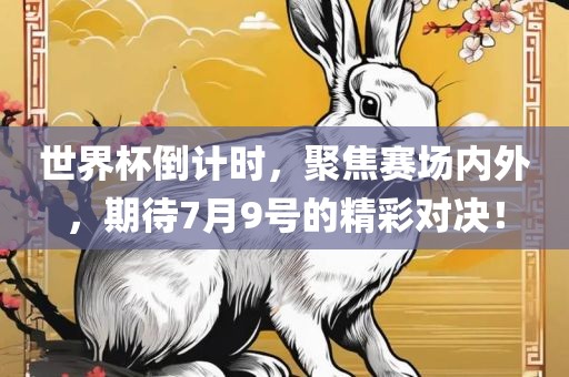 世界杯倒计时，聚焦赛场内外，期待7月9号的精彩对决！