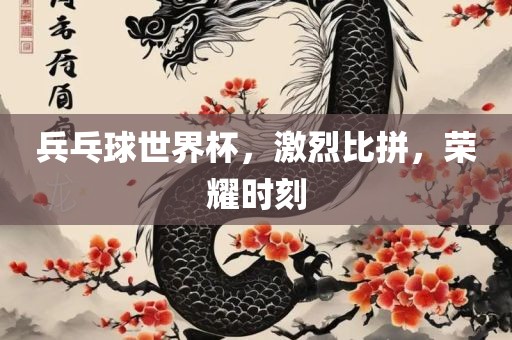 兵乓球世界杯，激烈比拼，荣耀时刻