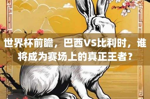 世界杯前瞻，巴西VS比利时，谁将成为赛场上的真正王者？