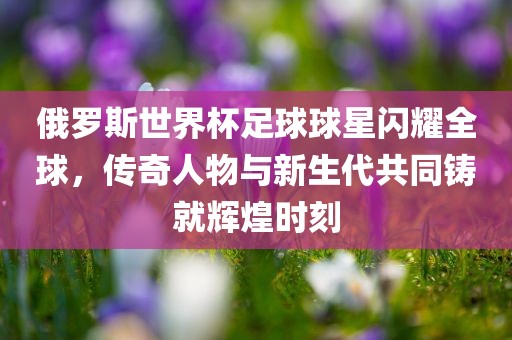 俄眉山市正发家政服务有限公司罗斯世界杯足球球星闪耀全球，传奇人物与新生代共同铸就辉煌时刻