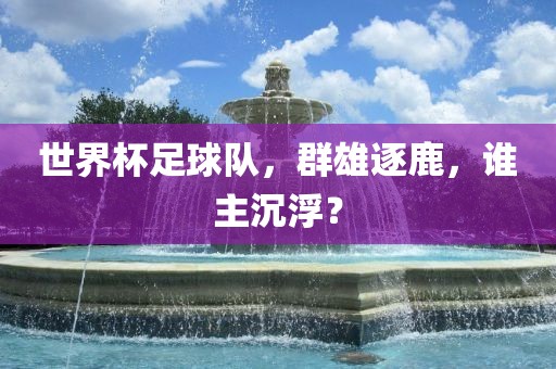 世界杯足球队，群雄逐鹿，谁主沉浮？