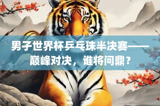 男孑世界杯乒乓珠半决赛——巅峰对决，谁将问鼎？