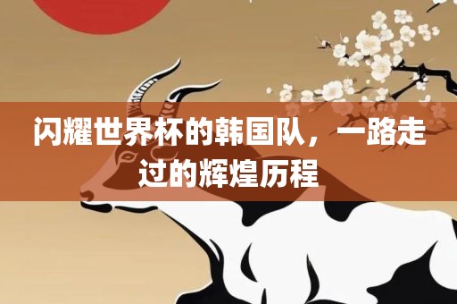 闪耀世界杯的韩国队，一路走过的辉煌历程