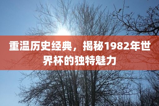 世界杯独特魅力（世界杯魅力）