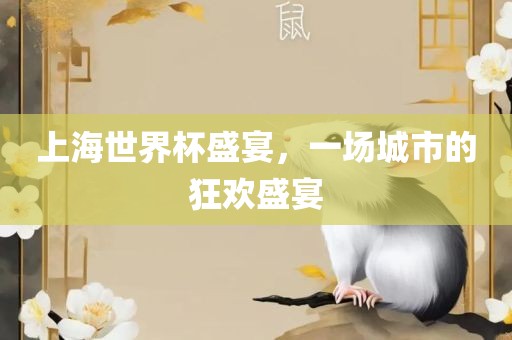 上海世界杯盛宴，一场城市的狂欢盛宴