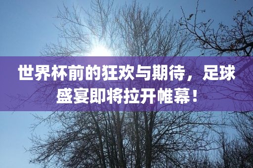 世界杯前的狂欢与期待，足球盛宴即将拉开帷幕！