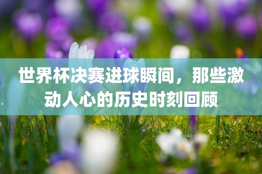 世界杯决赛进球瞬间，那些激动人心的历史时刻回顾