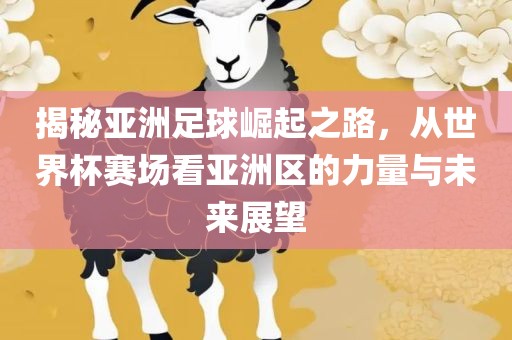 揭秘亚洲足球崛起之路，从世界杯赛场看亚洲区的力量与未来展望