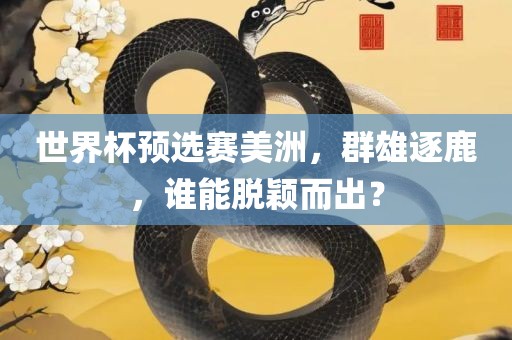 世界杯预选赛美洲，群雄逐鹿，谁能脱颖而出？