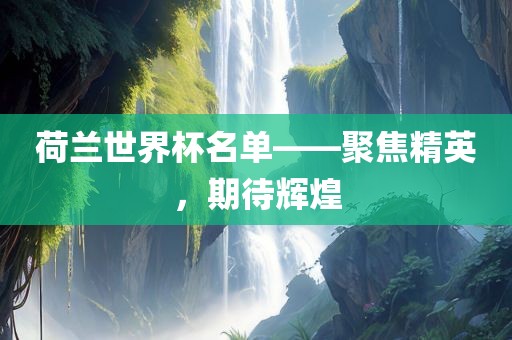 荷兰世界杯名单——聚焦精英，期待辉煌