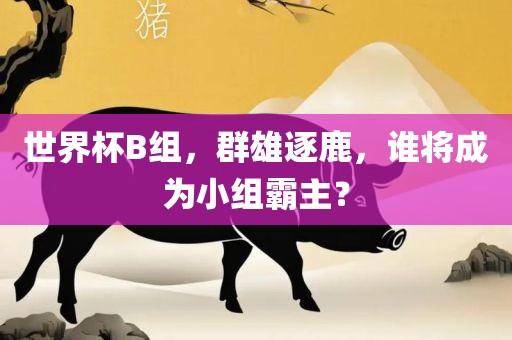 世界杯B组，群雄逐鹿，谁将成为小组霸主？