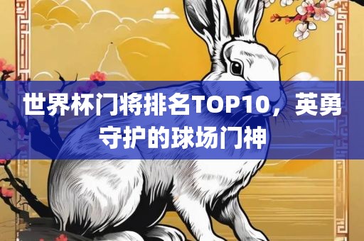世界杯门将排名TOP10，英勇守护的球场门神