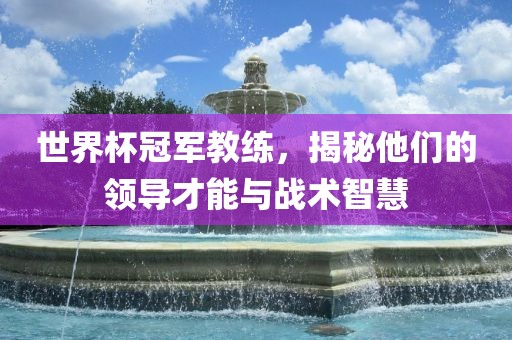 世界杯冠军教练，揭秘他们的领导才能与战术智慧