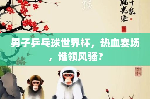 男子乒乓球世界杯，热血赛场，谁领风骚？
