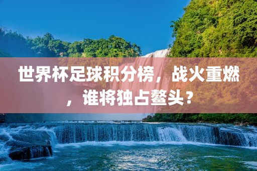 世界杯足球积分榜，战火重燃，谁将独占鳌头？
