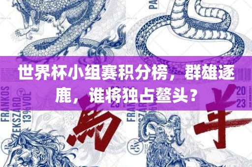 世界杯小组赛积分榜，群雄逐鹿，谁将独占鳌头？