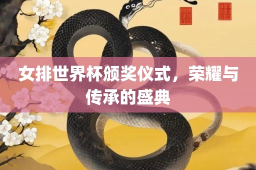 女排世界杯颁奖仪式，荣耀与传承的盛典