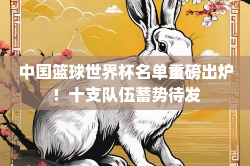 中国篮球世界杯名单重磅出炉！十支队伍蓄势待发