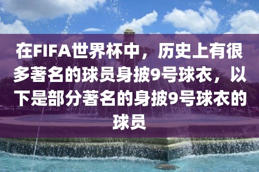 在FIFA世界杯中，历史上有很多著名的球员身披9号球衣，以下是部分著名的身披9号球衣的球员