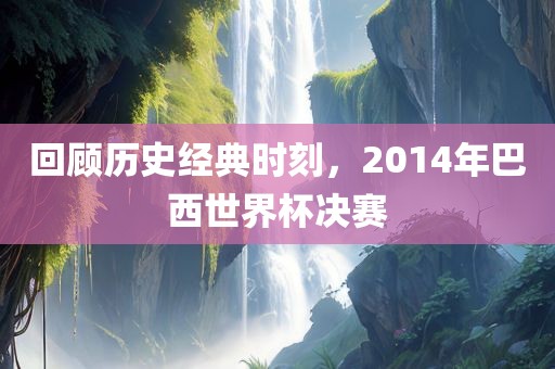 回顾历史经典时刻，2014年巴西世界杯决赛