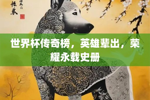 世界杯传奇榜，英雄辈出，荣耀永载史册