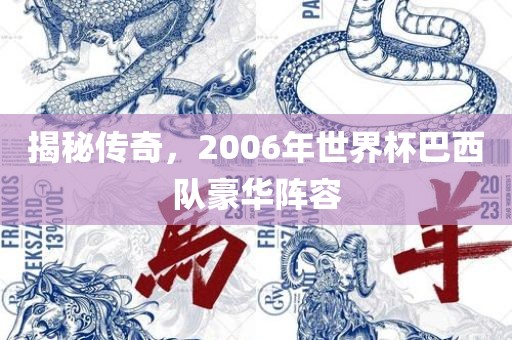 揭秘传奇，2006年世界杯巴西队豪华阵容
