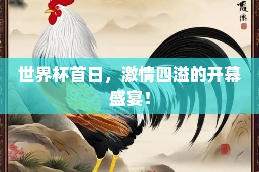 世界杯首日，激情四溢的开幕盛宴！