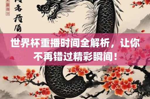 世界杯重播时间全解析，让你不再错过精彩瞬间！眉山市正发家政服务有限公司