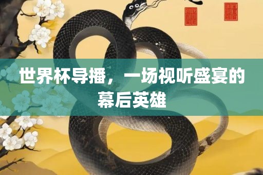 世界杯导播，一场视听盛宴的幕后英雄