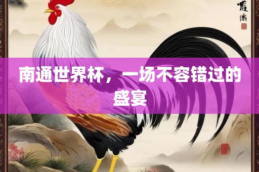 南通世界杯，一场不容错过的盛宴