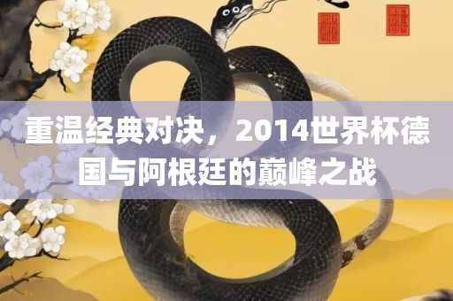 重温经典对决，2014世界杯德国与阿根廷的巅峰之战