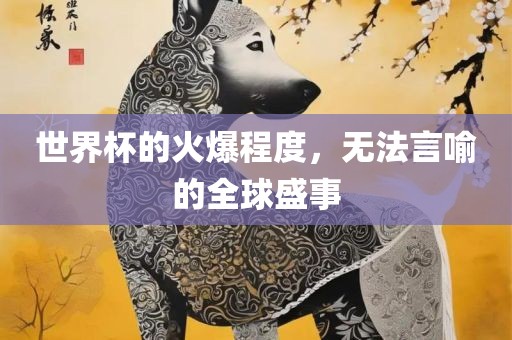 世界杯的火爆程度，无法言喻的全球盛事