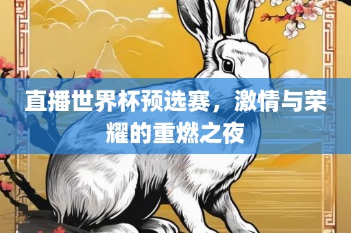 直播世界杯预选赛，激情与荣耀的重燃之夜