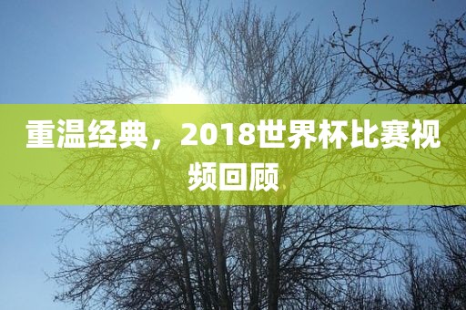 重温经典，2018世界杯比赛视频回顾