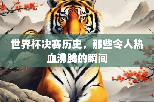 世界杯决赛历史，那些令人热血沸腾的瞬间